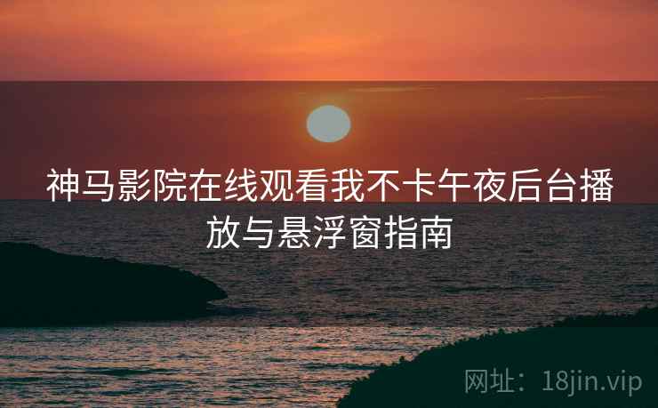 神马影院在线观看我不卡午夜后台播放与悬浮窗指南  第2张