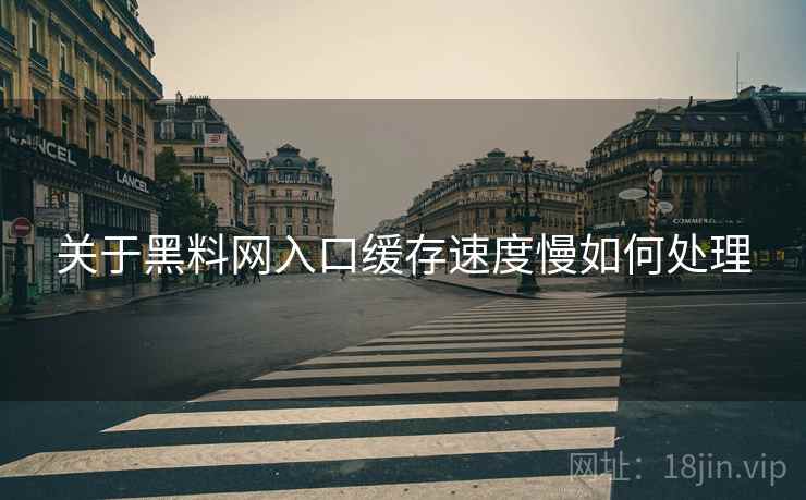 关于黑料网入口缓存速度慢如何处理  第2张