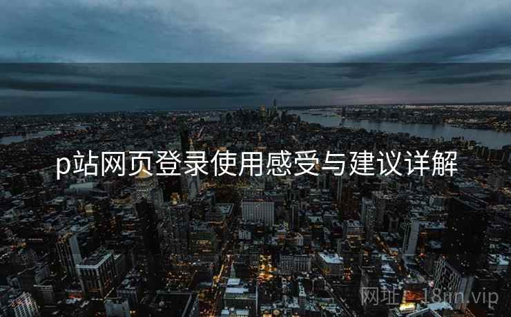 p站网页登录使用感受与建议详解  第1张