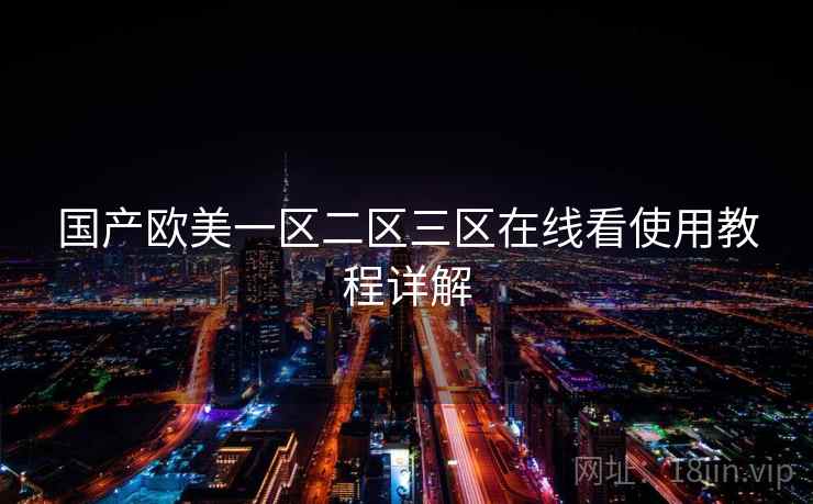 国产欧美一区二区三区在线看使用教程详解  第2张