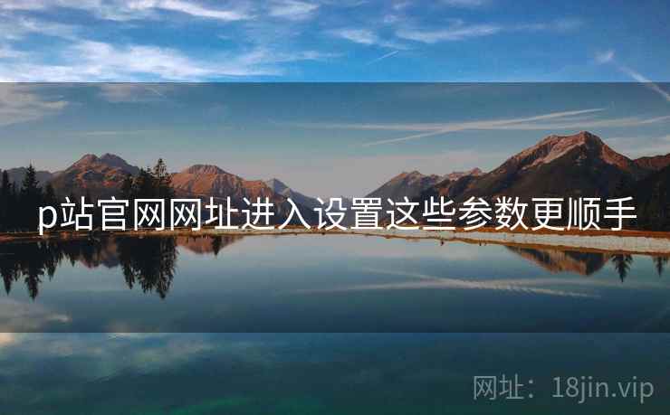 p站官网网址进入设置这些参数更顺手  第1张
