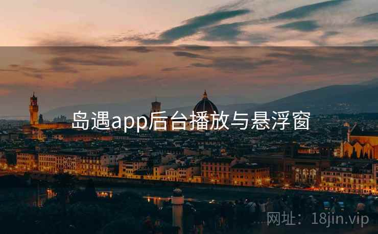 岛遇app后台播放与悬浮窗  第2张