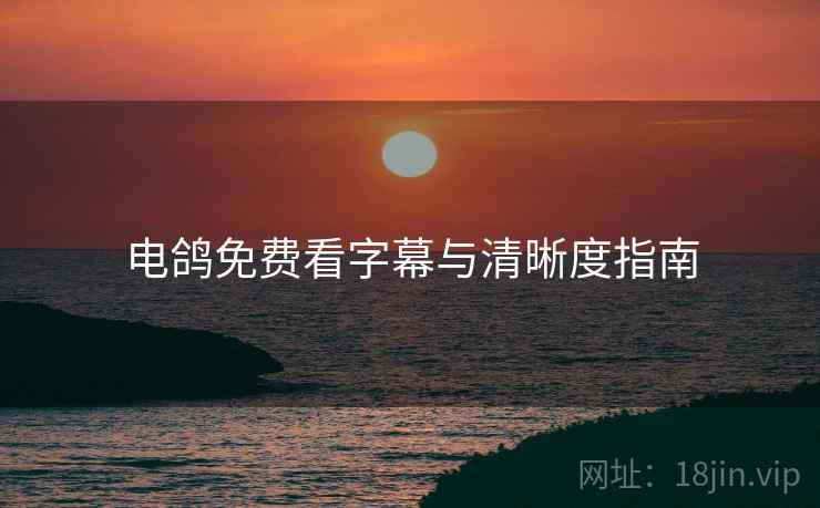 电鸽免费看字幕与清晰度指南  第2张