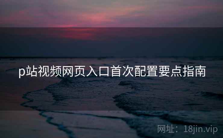 p站视频网页入口首次配置要点指南  第2张
