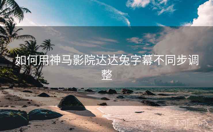 如何用神马影院达达兔字幕不同步调整  第1张