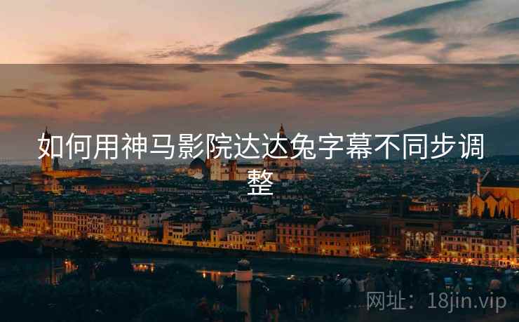 如何用神马影院达达兔字幕不同步调整  第2张