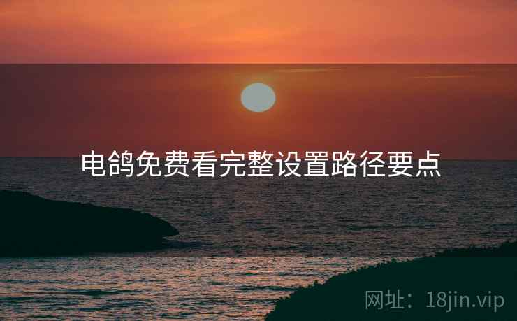 电鸽免费看完整设置路径要点  第1张
